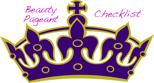 Beauty Pageant Checklist - Free checklists! CheckListables