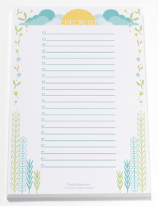 Flowering  - Free Checklist Template