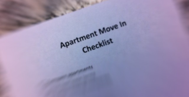 moving into apartment checklist